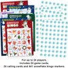 ceiba tree Christmas Bingo Cards Snowman Bingo Game for Kids 24 Players Holiday Classroom Activity Party Supply