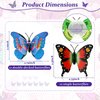 Honoson 36 Pieces 3D LED Butterfly Decoration Night Light Sticker Single and Double Wall Light for Garden Backyard Lawn Party Festive Party Nursery Bedroom Living Room
