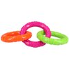 Rosewood Tough Multi-Colour Rings Dog Chew Toy, Medium