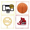 Lukinuo Basketball Cake Toppers 17pcs Basketball Theme Cake Decoration For Boys Men Basketball Birthday Party Supplies