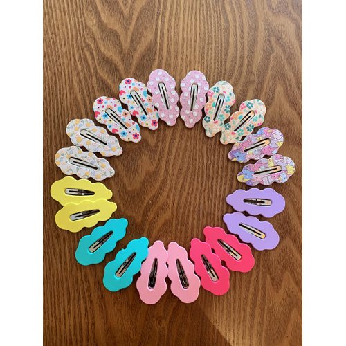 Lemeilleur 20 Pieces,2.2 Inches, Snap Hair Clips Non Slip Cute Snap Barrettes for Hair Accessories Hair Pins for Girls Toddlers Kids
