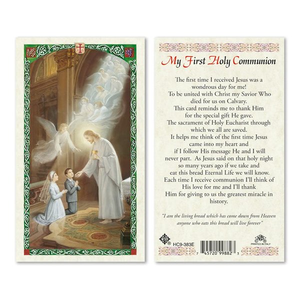 My First Holy Communion Laminated Prayer Cards - Pack of 25 - HC9-383E