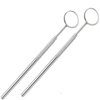 AAProTools 2Pcs Makeup Mirror for Eyelash Extensions Dental Tool Inspect Instrument Mirror Lash Tools for Observing Small Details