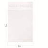 5 x 7-inch Crystal Clear Resealable Cello Cellophane Bags for Candy Cookies Cards, Pack of 100.