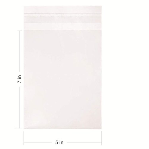 5 x 7-inch Crystal Clear Resealable Cello Cellophane Bags for Candy Cookies Cards, Pack of 100.