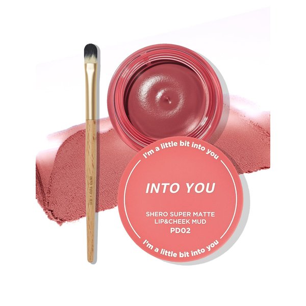 INTO YOU Matte Liquid Lipstick for Women, Canned Long Lasting Lipstick Waterproof with Lip Brush, No Transfer, High Pigmented with Lightweight Lip Mud Texture(PD02)