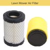 4 Pack Air Filter 591334 796031 Lawn Mower Air Filters Compatible with Briggs and Stratton 594201 797704 Replacement Air Filter, Plus Foam Pre-Cleaners