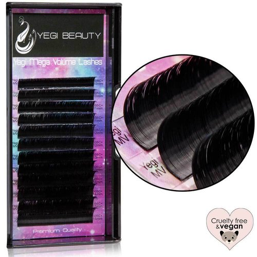 Mega Volume Lashes (Vegan) | 0.07 D+ 17mm