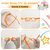 Pibupibu 8/20 Packs Kids/Adult Frame Only No Lens Orange/Multicolor Glasses Party Favors Supplies (Kids 20 Pack-Orange)