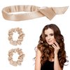 AOMIG Hair Curler Set, Hair Rollers Lazy Hair Curlers To Sleep In Hair Curls Headband Overnight Hair Curlers For Women Long Hair Curler Accessories (Khaki)