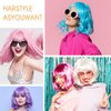 10 Pcs Mesh Wig Caps for Women, Black Wig Cap Net Nylon Hair Net for Lace Front Wigs, Stretchy Open End Hair Mesh Net for Halloween, Cosplay