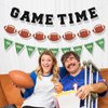 3pcs Game Time Football Banner, Football Birthday Party Decorations Football Theme Garland Sports Fantasy Football Party Decor Football Party Supplies for Party