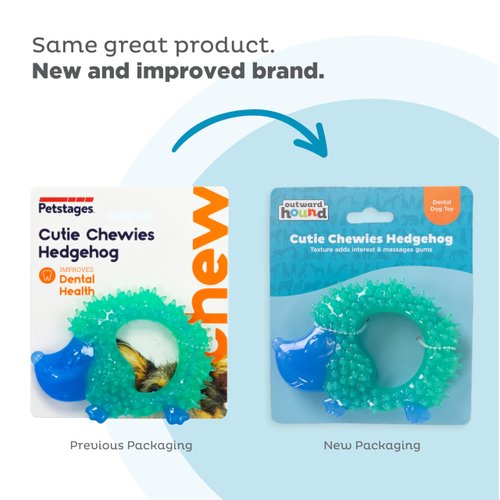 Petstages Cutie Chewies Hedgehog Dog Chew Toy