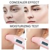 Mushroom Head Air Cushion CC Cream,CAHIUYOA BB Cream Foundation Full Coverage Concealer Long Lasting Liquid Matte Makeup Foundation with Mushroom Makeup Sponge-Natural