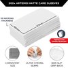 Quiver Time 200 Artemis Standard Size White Card Sleeve - Matte Deck Sleeves - Card Protectors Compatible with Magic: The Gathering (MTG Card Sleeves) & Other Playing Cards (White, 66x93mm)