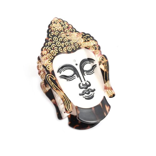 Personalized Acetate Hair Claw Clip with Buddha Design for Women Gift, 1 Piece