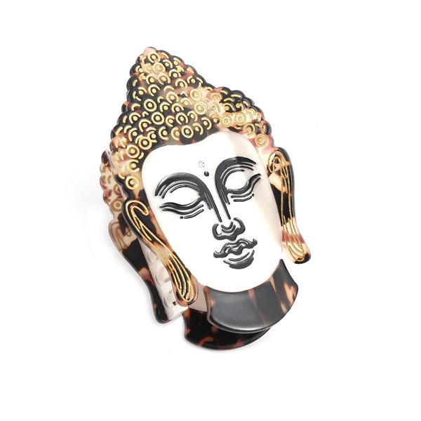 Personalized Acetate Hair Claw Clip with Buddha Design for Women Gift, 1 Piece