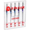 SINGER Leather Sewing Machine Needles, Size 90/14, 100/16-5 Count