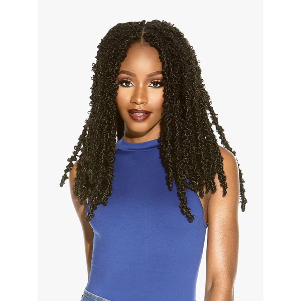 Sensationnel Ruwa Twist braiding hair -Bohemian 18 inch water repellent kanekalon fast dry synthetic braid in hair extensions - 3X RUWA Bohemian 18 Inch (1B)