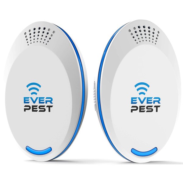 Ultrasonic Pest Control 2024 (2-Pack), Plug in Home, Flea, Rats, Roaches, Cockroaches, Fruit Fly, Rodent, Insect, Indoor and Outdoor Repeller, Get Rid of Mosquito, Ant Cricket Spider