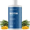 Volumizing Biotin Shampoo for Thinning Hair - Thin Hair Shampoo with Rosemary Keratin and Essential Oils for Hair Care - Vegan Sulfate Free Shampoo for Damaged Dry Hair Paraben and Cruelty Free