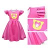 SHELOVESIT Girls Superhero Cosplay Costume Kitties Dress Movie Character Cat Dress Up Outfits - 140cm/7T-8T - Rose