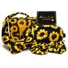 CHIUTUUY Sunflowers Print Gifts for Women, Sending Sunshine Gifts Box with Silk Headband, Hair Scrunchies and Sleep Eye Mask for Birthday, Christmas, Valentine's Day, Mother's Day Gifts Ideas
