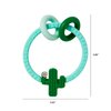 C.R. Gibson BTEE-24551 Cactus Ring 100% Food Grade Silicone Teether for Babies, 3.2" W x 3.6" L, Multicolor