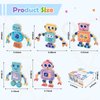 Wooden Snap-Together Building Toys, Robot Building Kit for Kids,STEM Building Blocks,Take Apart Playset 28pcs, Fine Motor Skill Montessori Educational Learning Toys Gift for 3 4 5 6 Years Kids