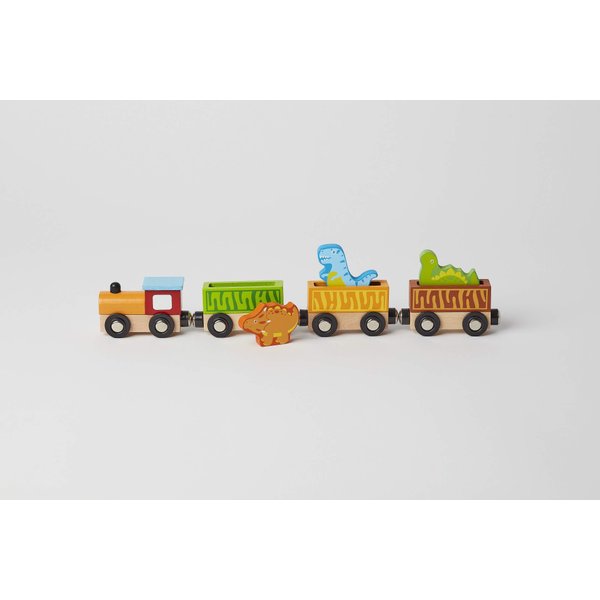 The Original Toy Company Wood Toy Train Playset - Dinosaur Train