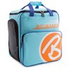 BRUBAKER Champion Combo - Limited Edition - Ski Boot Bag and Ski Bag for 1 Pair of Ski up to 170 cm, Poles, Boots and Helmet - Light Blue Orange