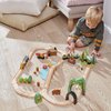 Tender Leaf Toys - Forest Tunnels - Stacking Train Set Accessories - Toy Stacker, Blocks - Open-Ended Toy Set for Inspires Creative and Imaginative Roleplay - Age 3+