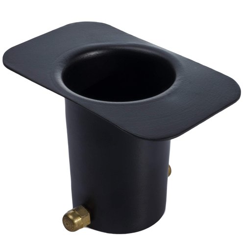 Monarch Rain Chains 20042 Black Aluminum Powder Coated Gutter Adapter Rain Chain Installation, St...