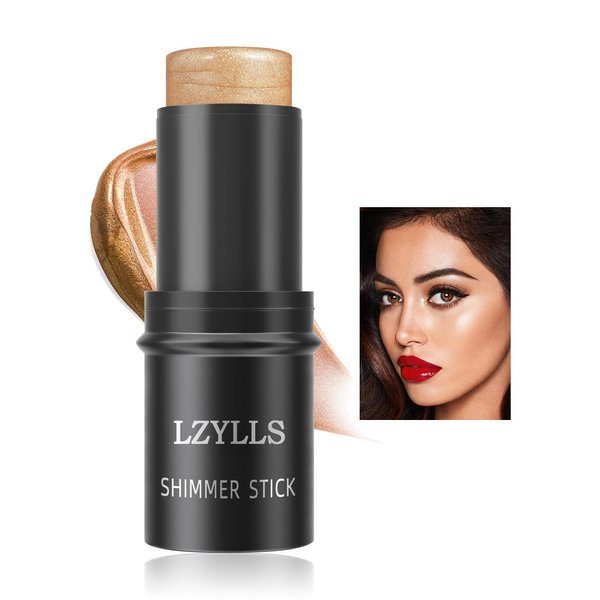 Cream Blush Stick with Brush,Waterproof Multi Cream Blush Stick Makeup,Lightweight,Long-lasting,Easy To Use,2 in 1 Multi Stick Blush for Cheeks & Lip Tint & Eyeshadow Makeup,Suitable for All Skin Q3