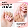 Nicedeco Rubber Base Gel Polish for Nails 6 Pcs Rubber Gel Nail Strengthener Nude Pink Nail Gel Polish Set 37