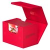 Ultimate Guard Sidewinder 80+, Deck Box for 80 Double-Sleeved TCG Cards, Red, Magnetic Closure & Microfiber Inner Lining for Secure Storage