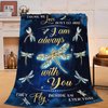 Dragonfly Blanket Soft Cozy Dragonfly Throw Blanket Gifts for Women Girls Super Plush Warm Starry Dragonfly Stuff Lightweight Fleece Flannel Gift Blankets for Kids Adults 50"X40"