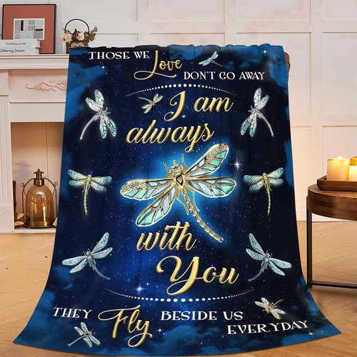 Dragonfly Blanket Soft Cozy Dragonfly Throw Blanket Gifts for Women Girls Super Plush Warm Starry Dragonfly Stuff Lightweight Fleece Flannel Gift Blankets for Kids Adults 50"X40"