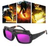 TEAMWILL Welding Goggles Mask Auto Darkening Glasses Resist Ultraviolet Eyes Ray Helmet