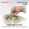 Sammons Preston Universal Cuff, Leather ADL Cuff with Elastic Strap, Holds Utensils or Writing Aids, Makes Mealtime or Other Activities Easier, for Elderly or Individuals with Weak Grip, Small, 2-1/2"