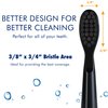 Sonic-FX Replacement Electric Toothbrush Heads Compatible with Fairywill, Sonic-FX and SnapWhite for Adults and Kids | Soft Charcoal/Nylon Bristles Sonic Replacement Toothbrush Heads (Black,Pack of 8)