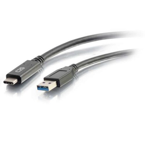 C2G 10ft USB to USB C Cable – 3.0 USB Type C Charger Cable works with Apple iPhone 15/15 Pro, Samsung, Google & Android Phones – Durable Cable with 3A Output & 5 Gbps, USB A to USB C, C2G 28833
