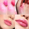 BINGBRUSH 3 Pcs Peach Strawberry Grape Color Changing Lipstick Queen,PH Mood Long Lasting Labiales Lip Gloss Lip Balm Tinted Magic Lip Stain Moisturize Makeup Lipstick Set for Women