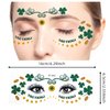 St Patricks Day Tattoos, St Patrick’s Day Shamrock Tattoo Face Stickers St. Patrick's Day Temporary Clover Tattoos Sticker, Saint Patricks Day Makeup Art Decorations Irish Party Favors