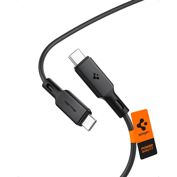 Spigen ArcWire 240W 140W 100W USB-C to USB-C Cable USB C 6.6ft 6ft Type-C PD3.1 EPR USB4 Gen3 40Gbps Ultra Fast Charging Laptop Apple MacBook Pro Air M2 M1 Vision Pro iPhone 16 15 Dell iPad Galaxy