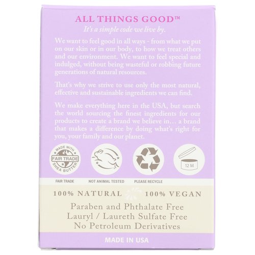 Dr. Woods Exfoliating Lavender Bar Soap with Organic Shea Butter, 5.25 oz
