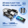 Drone, Drones with camera for adults 4k, Drones for kids 8-12, Brushless Motor, FPV Foldable Drone, Carrying Case, 40 mins Battery Life, Christmas gifts, 360° Flip, APP Control