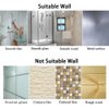 PROZADAHAO Adjustable Shower Head Holder, Bathroom Suction Cup Handheld Shower Head Bracket, Removable Handheld Showerhead & Wall Mounted Suction Bracket (Silver)
