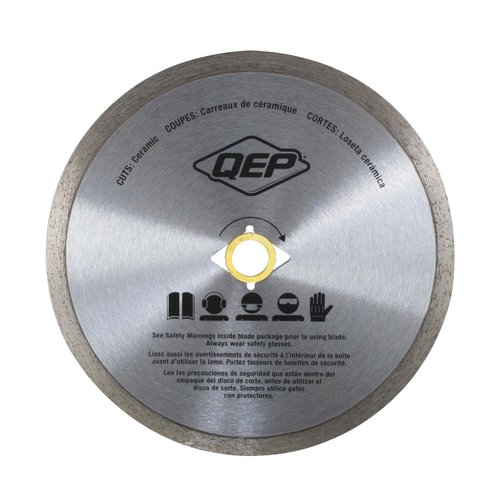 QEP 7" Continuous Rim Diamond Blade - For Wet Cutting of Ceramic Tile