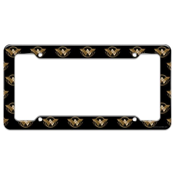 Wonder Woman Movie Golden Lasso Logo License Plate Tag Frame